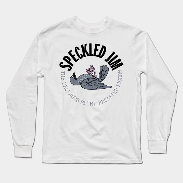 Speckled Jim the Plump Breasted Pigeon Long Sleeve T-Shirt by Meta Cortex
